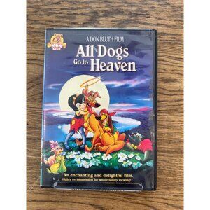All Dogs Go to Heaven 1989 DVD Animated Family Adventure Loni Anderson Pre-Owned
